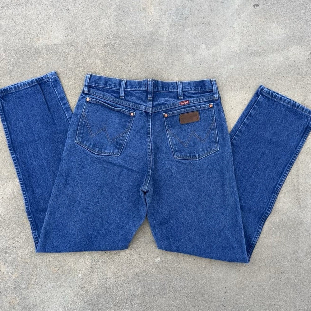 VTG Wrangler 3K Relaxed Fit Jeans 31MWZPW Medium Wash Straight Leg Mens Sz 33x34